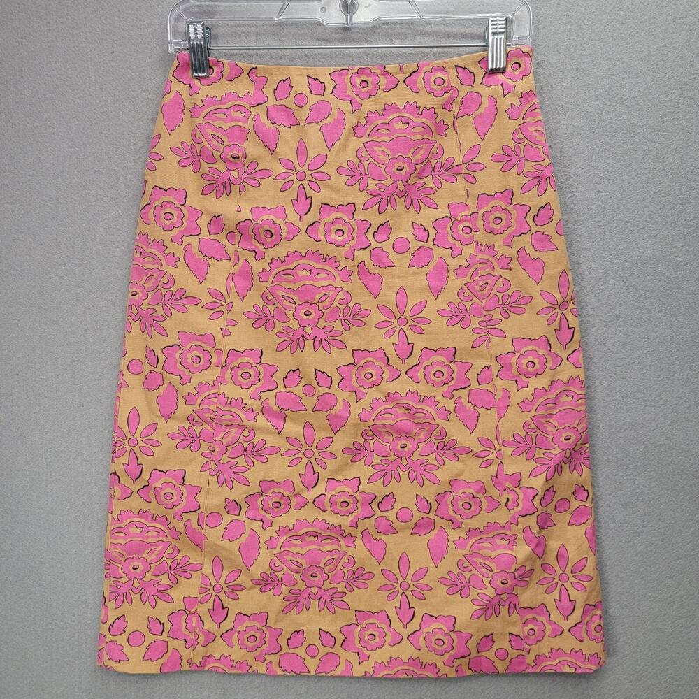 TIBI FLORAL PENCIL SKIRT, SIZE 6